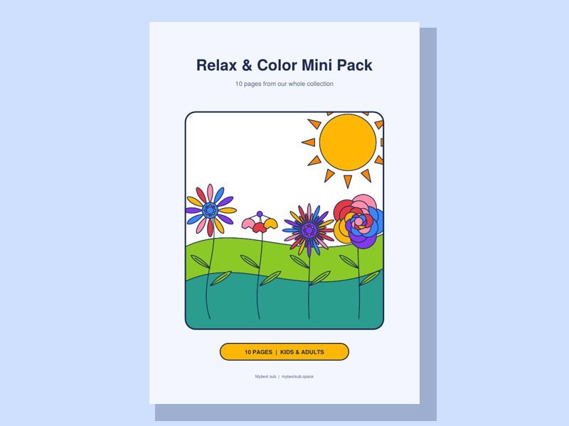 Relax and Color Mini Pack cover