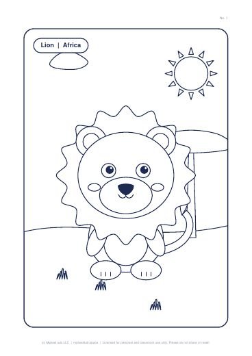 Sample page from Animals of the World