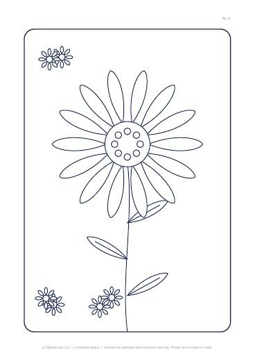 Sample page from Relax & Color Mini Pack