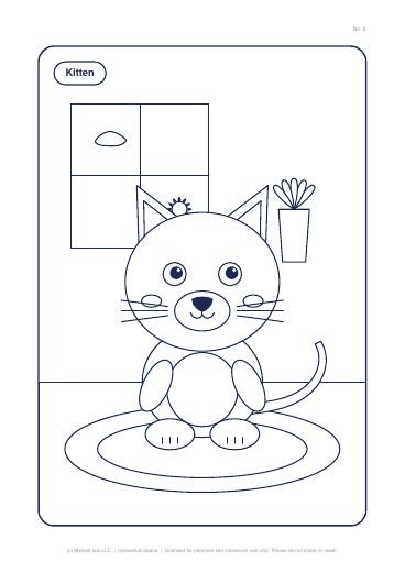 Sample page from Relax & Color Mini Pack