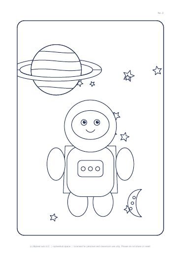 Sample page from Pack of 6 XL Coloring Books