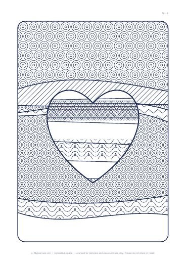 Sample page from Pack of 6 XL Coloring Books
